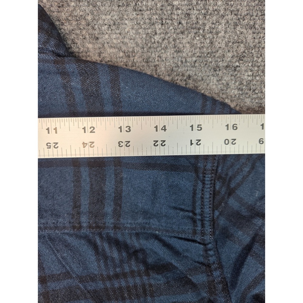 NEW Carhartt Flannel Tunic Shirt Womens Small Night Blue Relaxed Fit Midweight - Picture 6 of 9